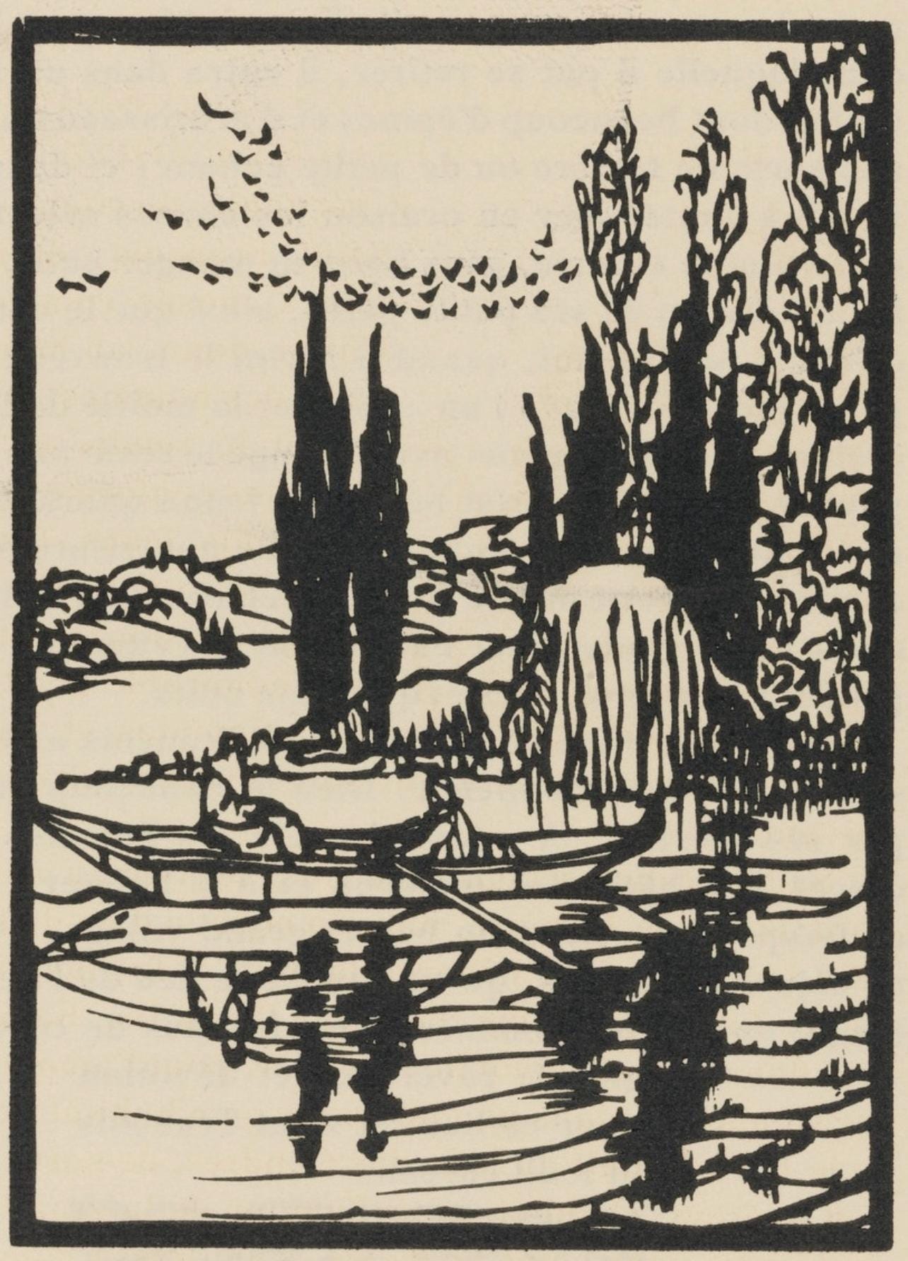 Mile Bernard, Composition (Morane, No. 100), Les Petites Fleurs De St. Franoise, Woodcut