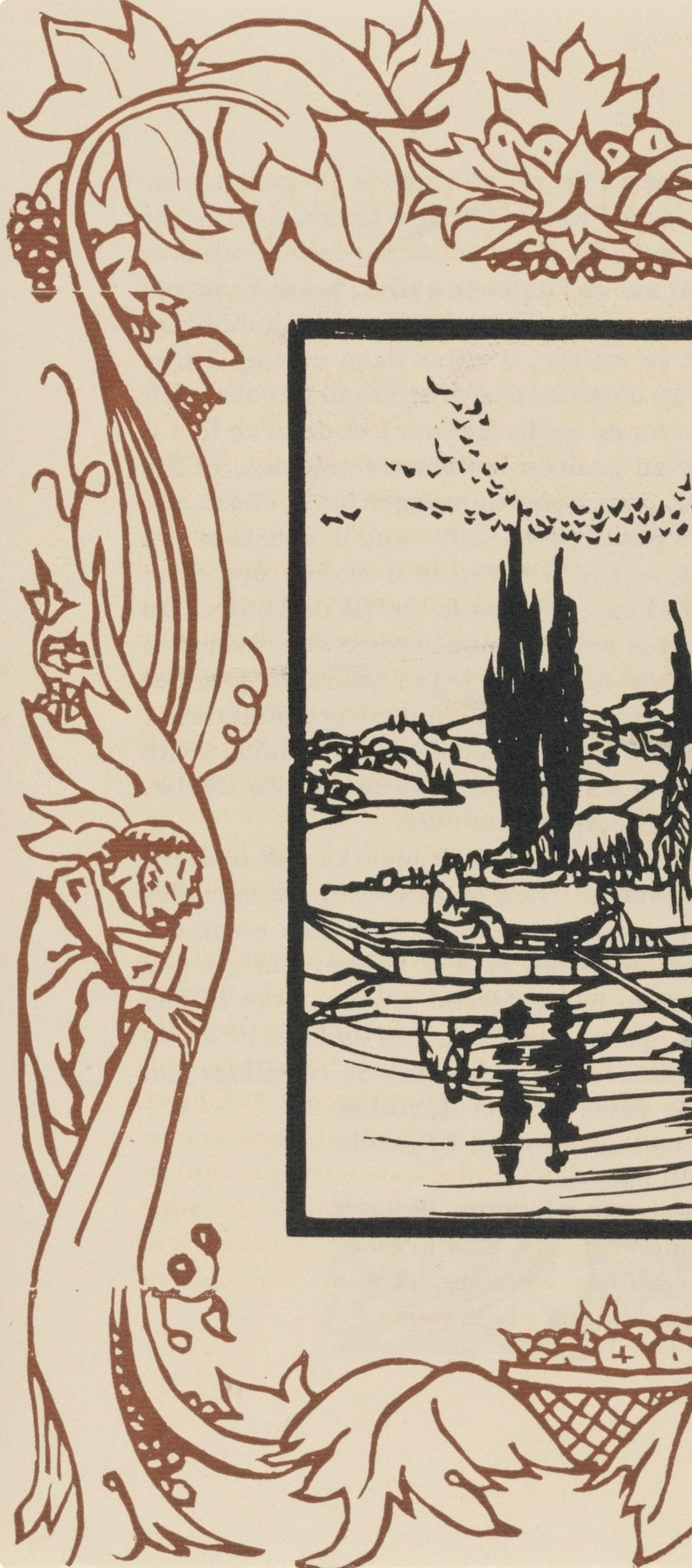 Mile Bernard, Composition (Morane, No. 100), Les Petites Fleurs De St. Franoise, Woodcut