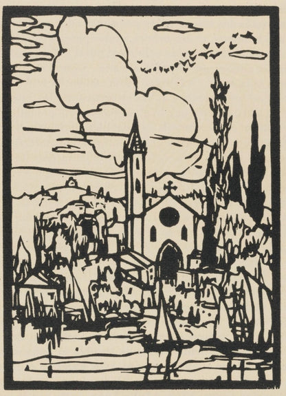 Mile Bernard, Composition (Morane, No. 100), Les Petites Fleurs De St. Franoise, Woodcut