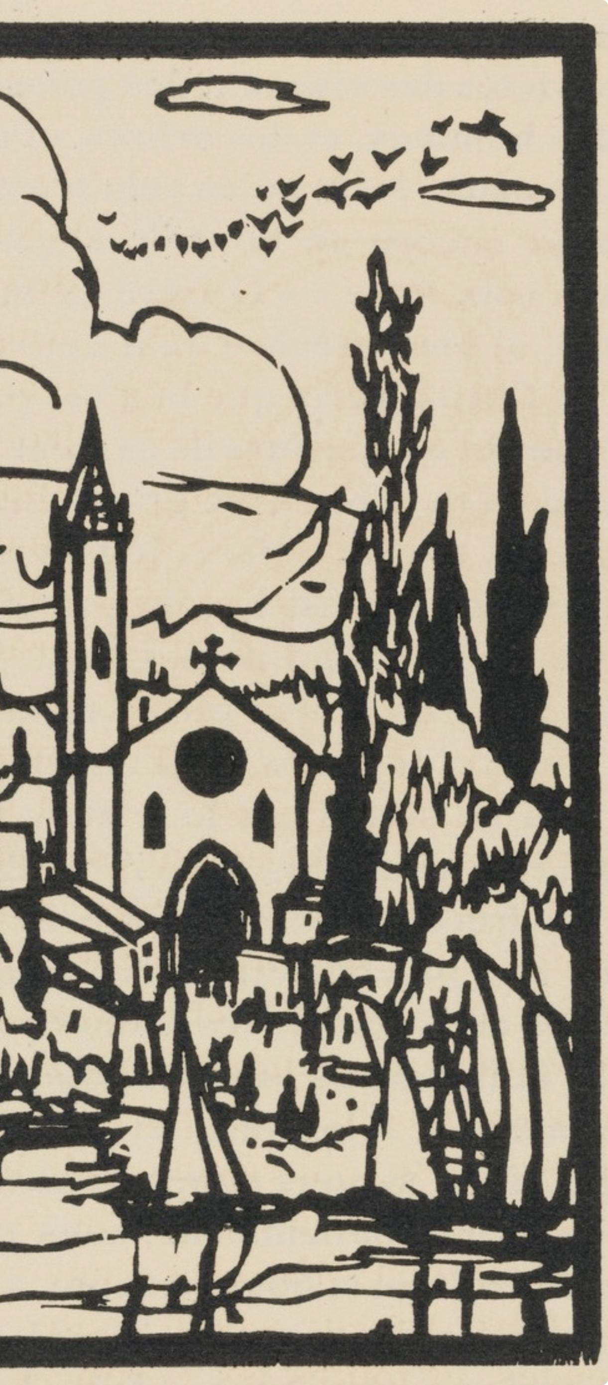 Mile Bernard, Composition (Morane, No. 100), Les Petites Fleurs De St. Franoise, Woodcut