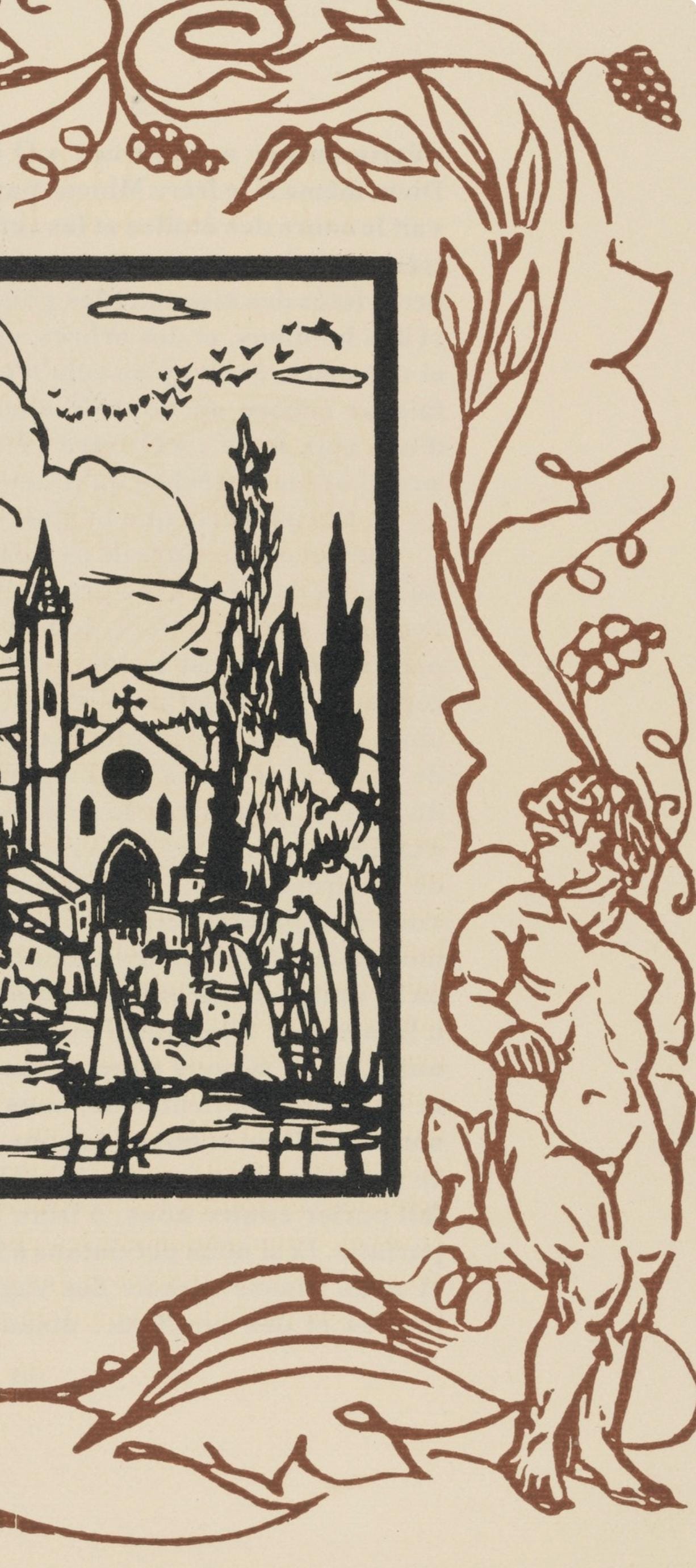 Mile Bernard, Composition (Morane, No. 100), Les Petites Fleurs De St. Franoise, Woodcut