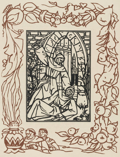 Mile Bernard, Composition (Morane, No. 100), Les Petites Fleurs De St. Franoise, Woodcut