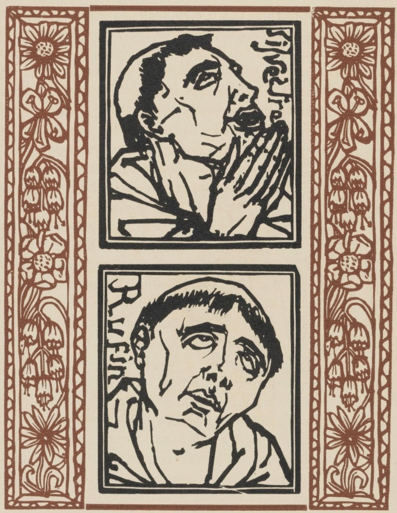 Mile Bernard, Composition (Morane, No. 100), Les Petites Fleurs De St. Franoise, Woodcut