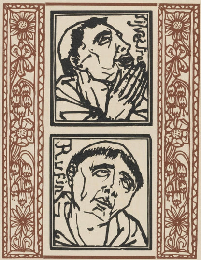 Mile Bernard, Composition (Morane, No. 100), Les Petites Fleurs De St. Franoise, Woodcut
