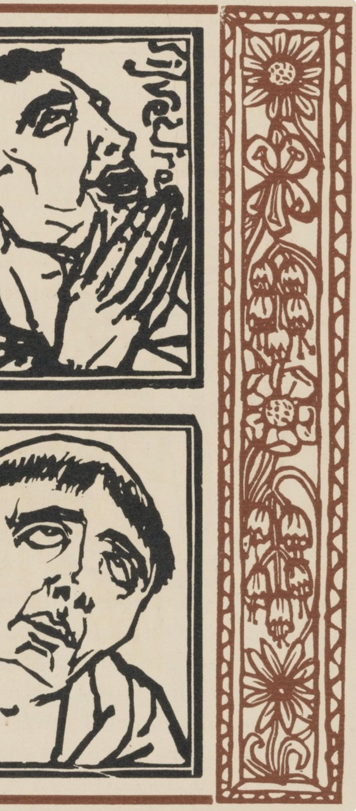 Mile Bernard, Composition (Morane, No. 100), Les Petites Fleurs De St. Franoise, Woodcut