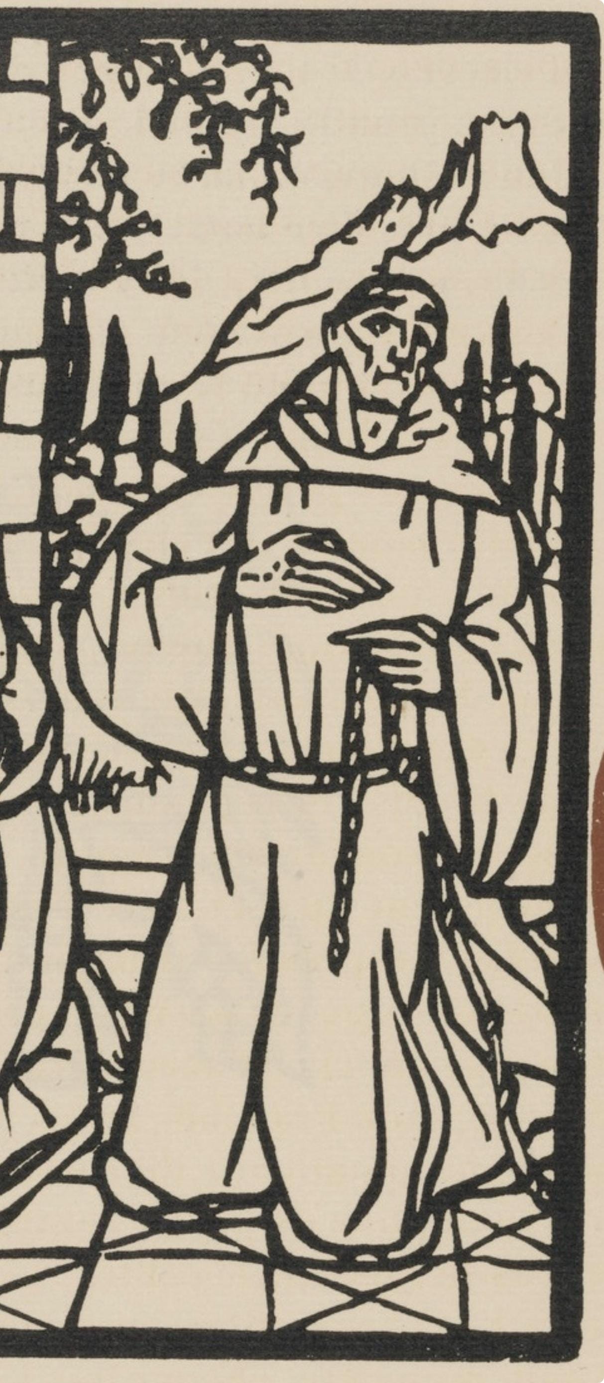 Mile Bernard, Composition (Morane, No. 100), Les Petites Fleurs De St. Franoise, Woodcut