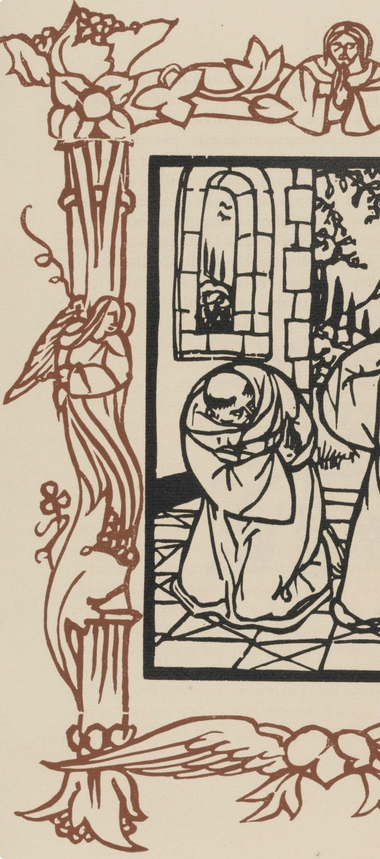 Mile Bernard, Composition (Morane, No. 100), Les Petites Fleurs De St. Franoise, Woodcut