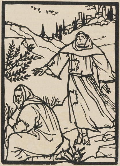 Mile Bernard, Composition (Morane, No. 100), Les Petites Fleurs De St. Franoise, Woodcut