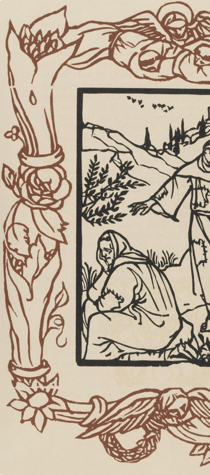 Mile Bernard, Composition (Morane, No. 100), Les Petites Fleurs De St. Franoise, Woodcut
