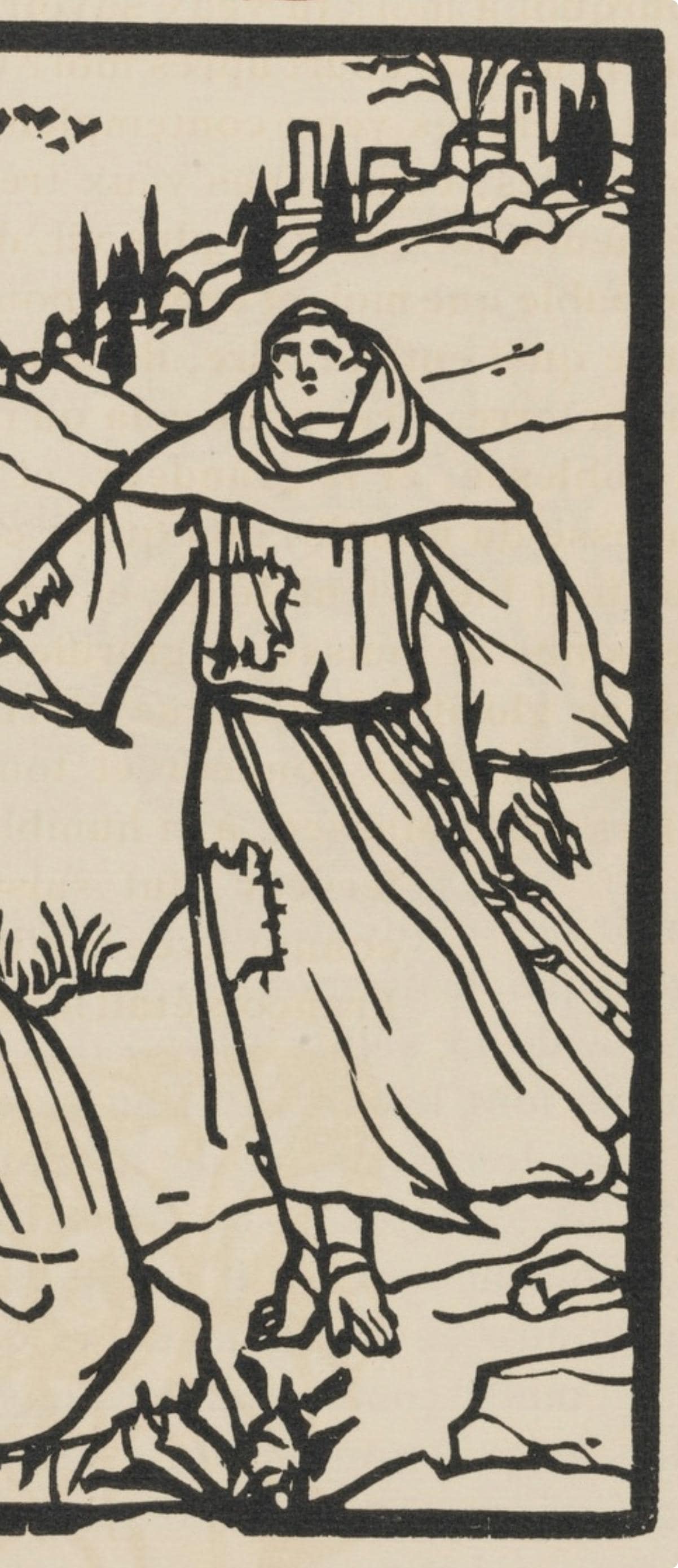Mile Bernard, Composition (Morane, No. 100), Les Petites Fleurs De St. Franoise, Woodcut