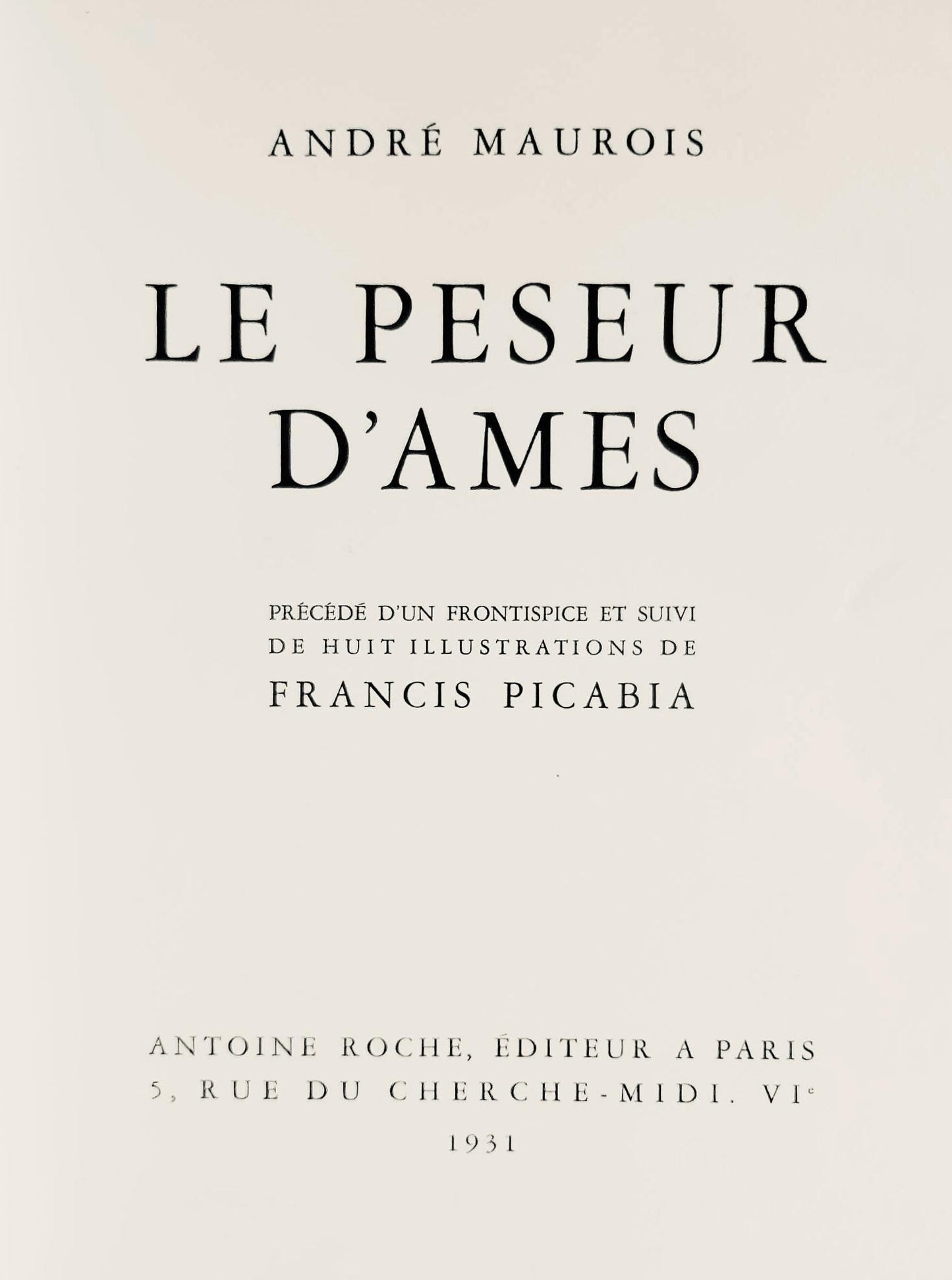 Francis Picabia, Composition, Le Peseur D'Mes (The Weigher Of Souls), Lithograph