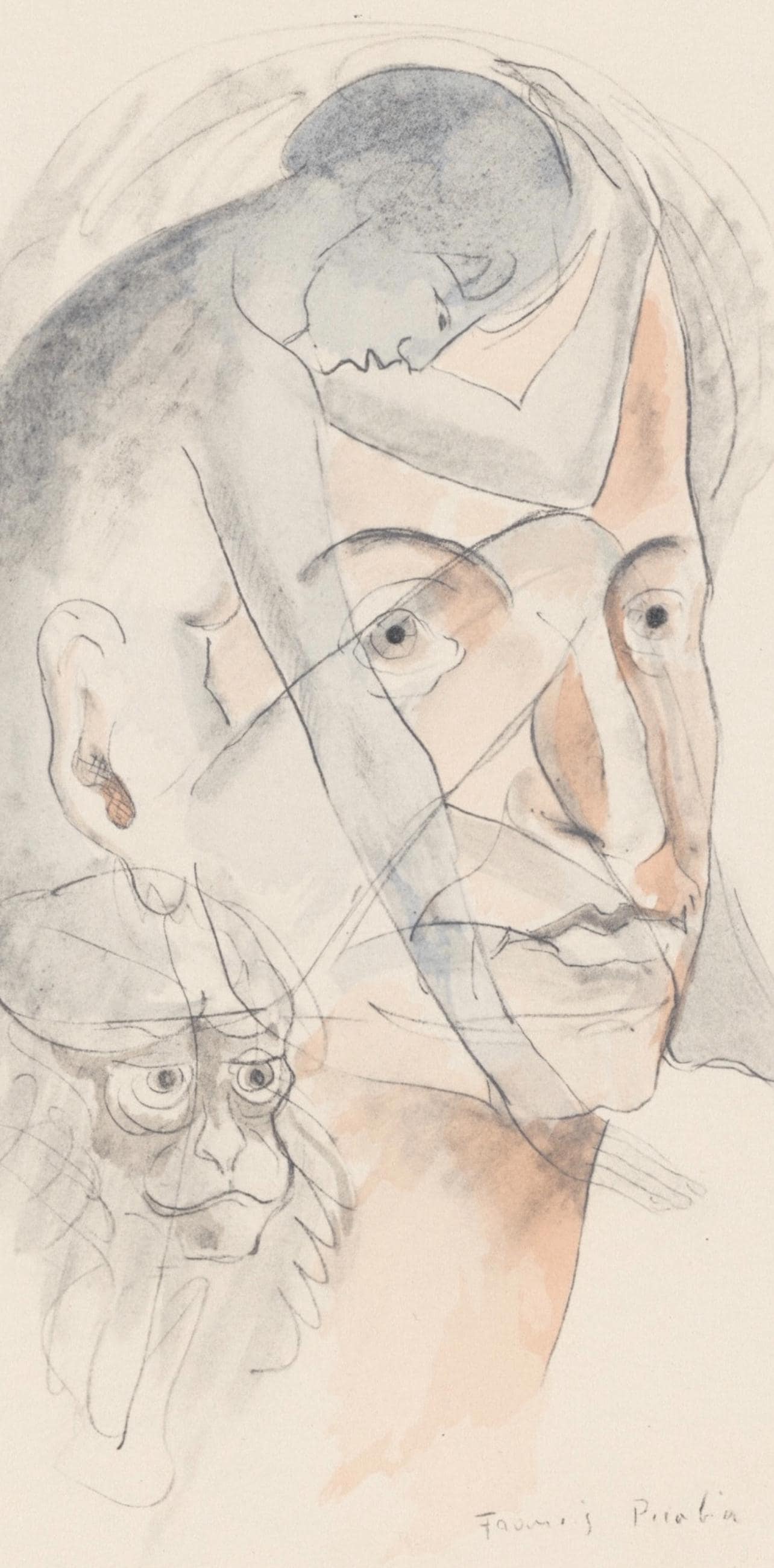 Francis Picabia, Composition, Le Peseur D'Mes (The Weigher Of Souls), Lithograph