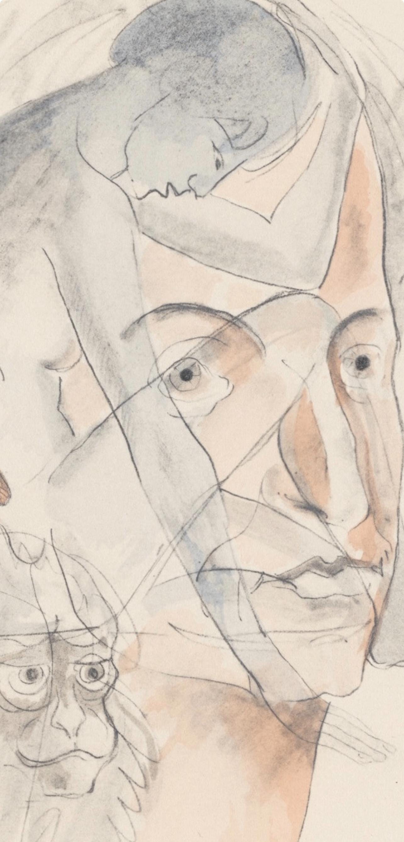 Francis Picabia, Composition, Le Peseur D'Mes (The Weigher Of Souls), Lithograph