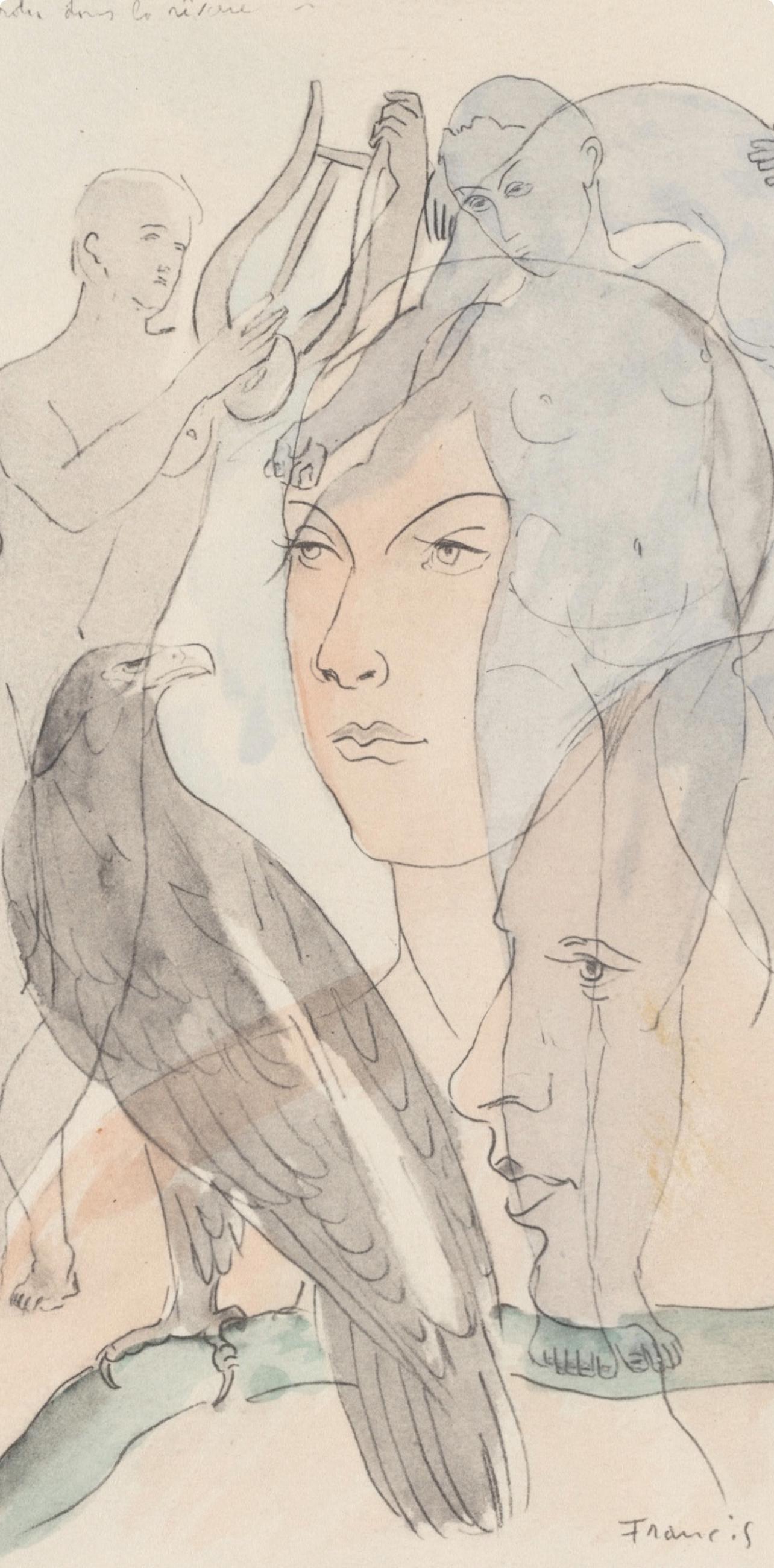 Francis Picabia, Composition, Le Peseur D'Mes (The Weigher Of Souls), Lithograph