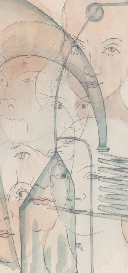 Francis Picabia, Composition, Le Peseur D'Mes (The Weigher Of Souls), Lithograph