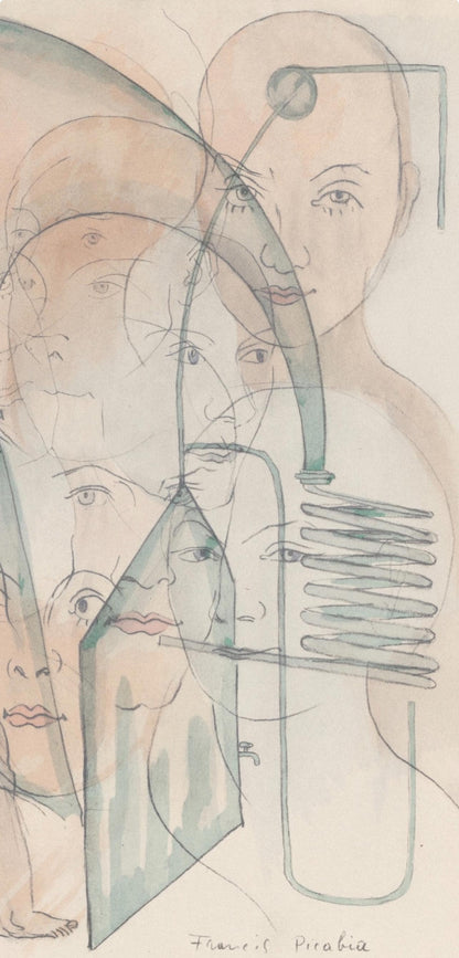 Francis Picabia, Composition, Le Peseur D'Mes (The Weigher Of Souls), Lithograph