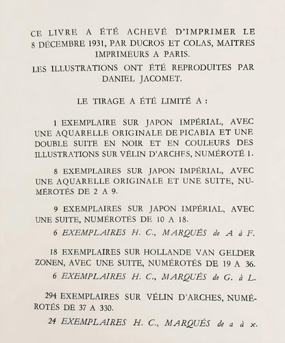 Francis Picabia, Composition, Le Peseur D'Mes (The Weigher Of Souls), Lithograph