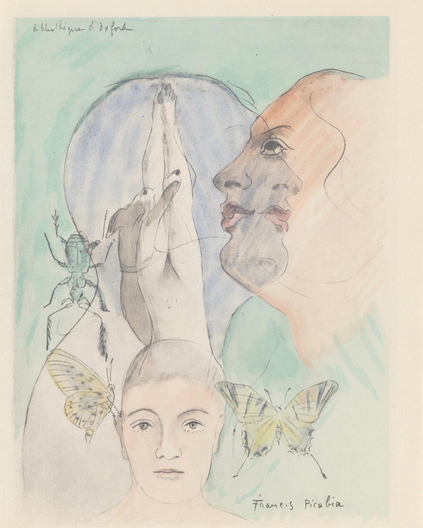 Francis Picabia, Composition, Le Peseur D'Mes (The Weigher Of Souls), Lithograph