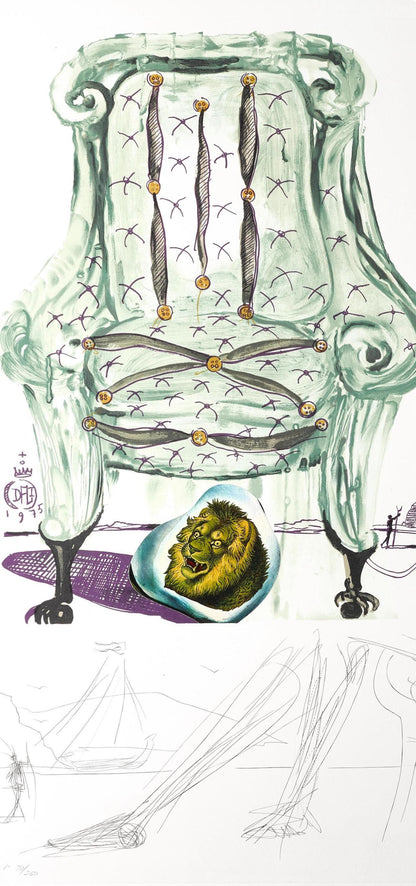 Salvador Dal, Fauteuil Respirer Pneumatique (M/L 822-831; Field 75-13), Imaginations Et Objets Du