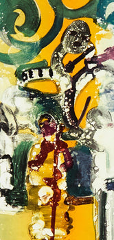 Romare Bearden, Introduction For A Blues Queen (Gelburd/Rosenberg 70-77), Jazz Series, Lithograph