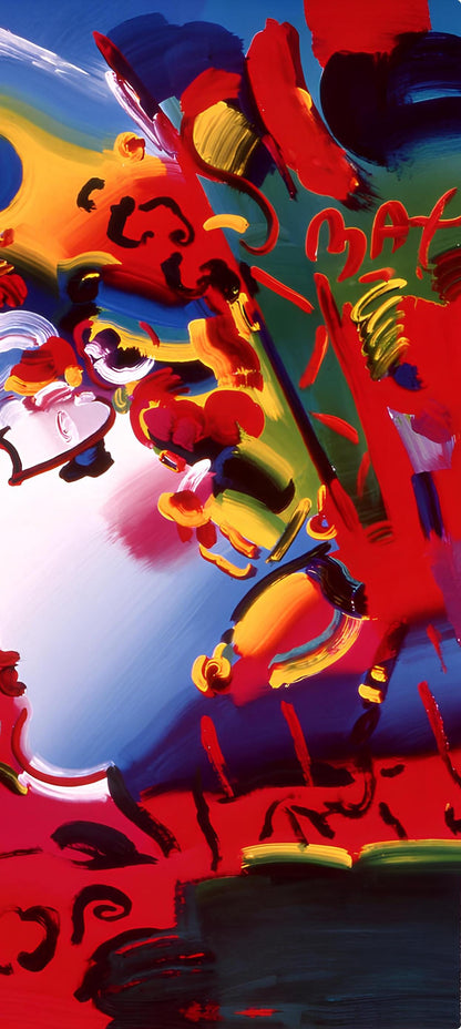 Peter Max, Blushing Beauty Ii, 1999, Hand Signed, Official Edition Offset Lithograph