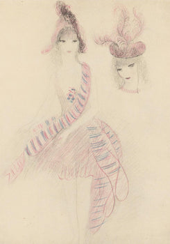 Marie Laurencin, Composition, Les Biches, Lithograph