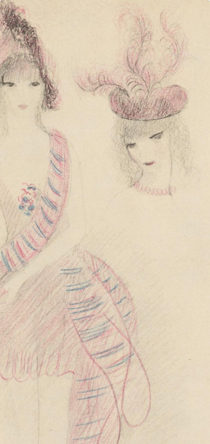 Marie Laurencin, Composition, Les Biches, Lithograph