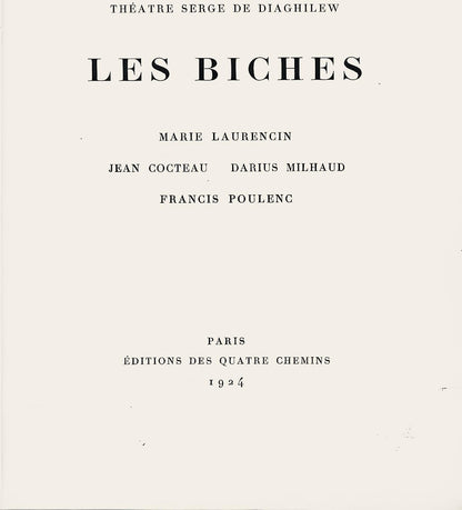 Marie Laurencin, Composition, Les Biches, Lithograph