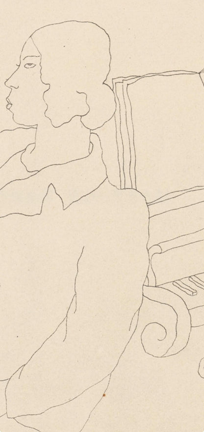 Jean Cocteau, Composition, Les Biches, Lithograph