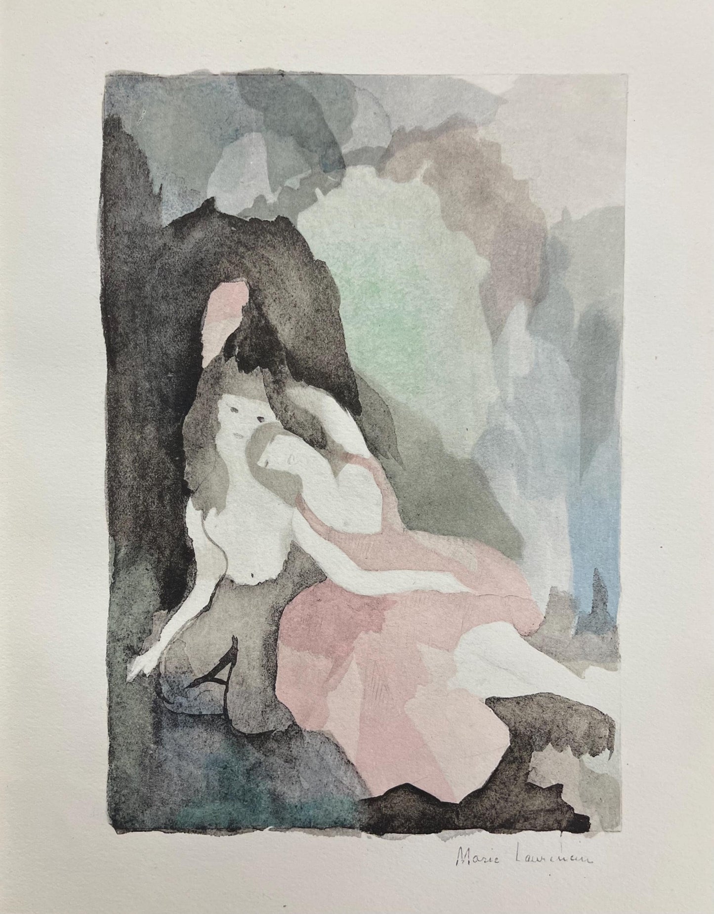 Marie Laurencin, Composition, Marie Laurencin, Lithograph