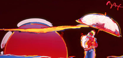 Peter Max, New Moon, 1999, Hand Signed, Official Edition Offset Lithograph