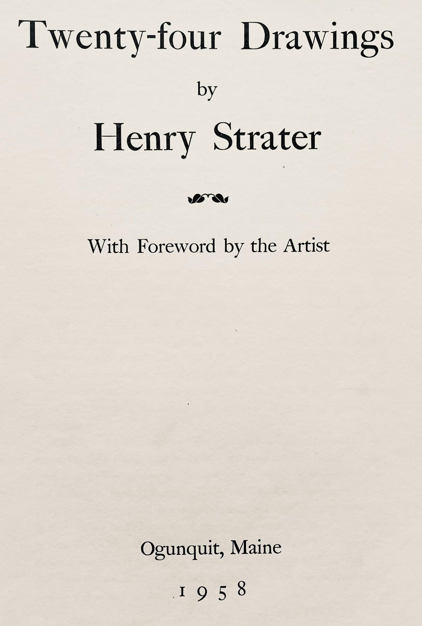 Henry Strater, Composition, 24 Drawings By Henry Strater, Lithograph