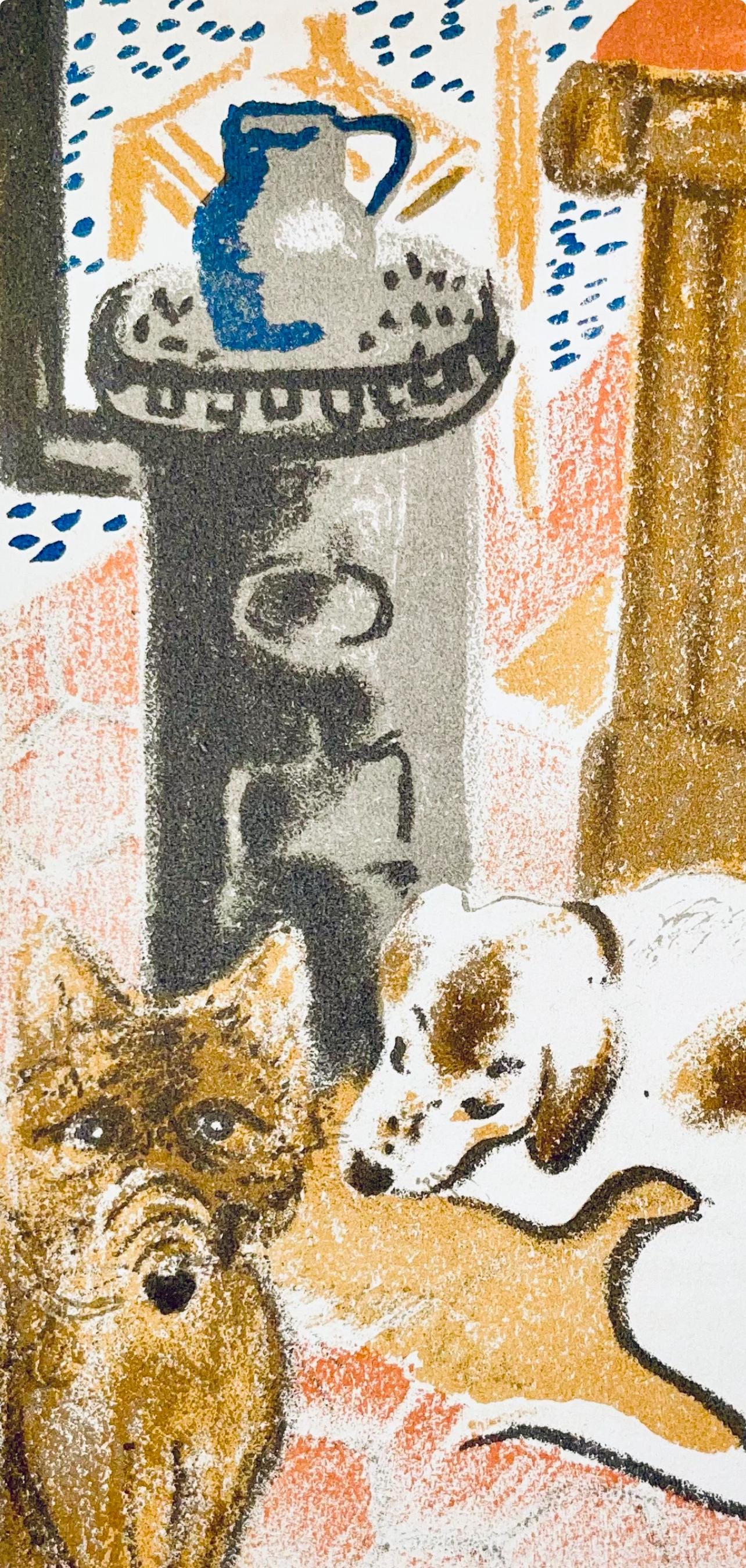 Maurice Mourlot, Composition, De Goupil A Margot, Histoires De Btes, Lithograph