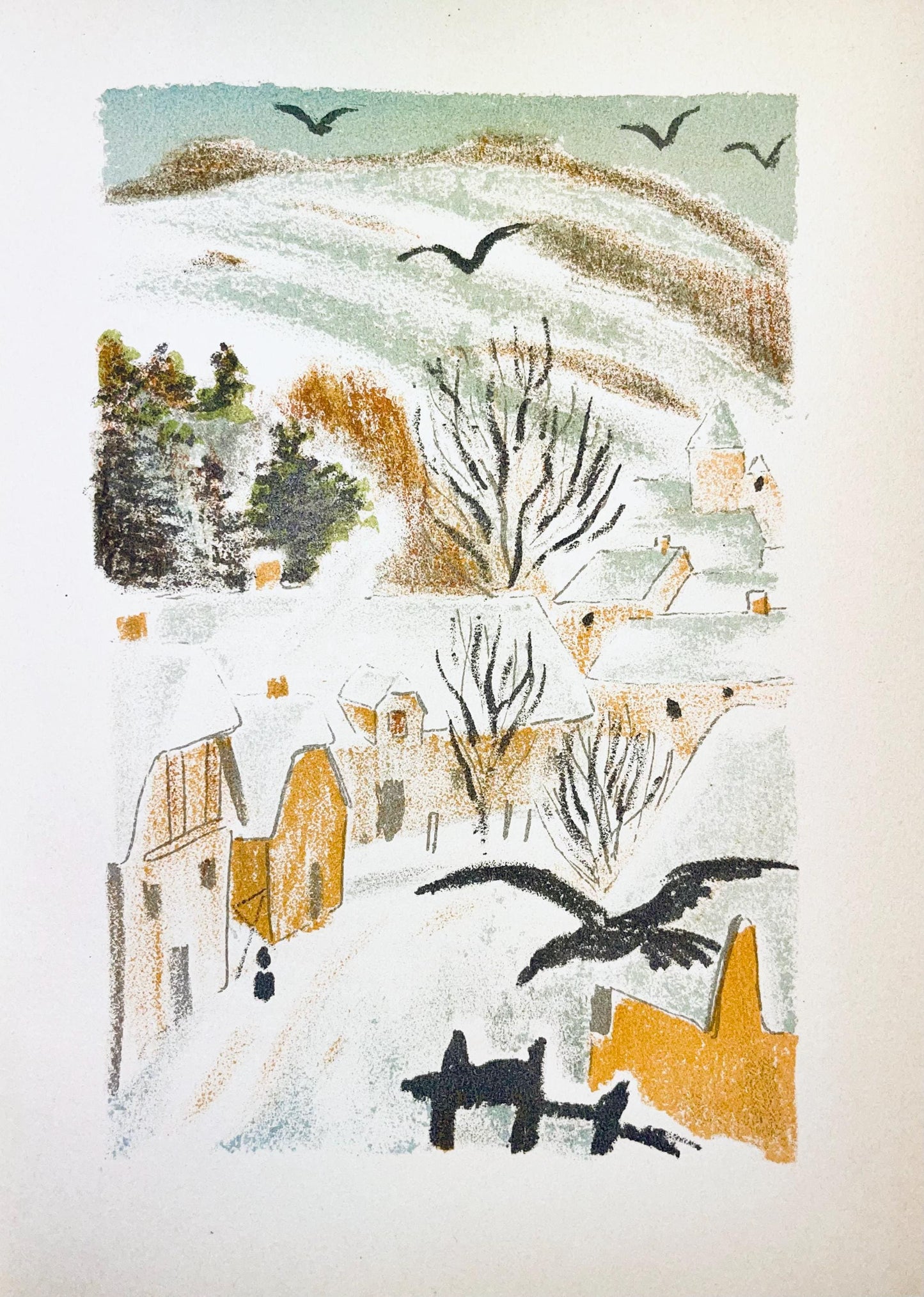 Maurice Mourlot, Composition, De Goupil A Margot, Histoires De Btes, Lithograph