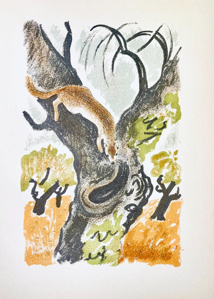 Maurice Mourlot, Composition, De Goupil A Margot, Histoires De Btes, Lithograph