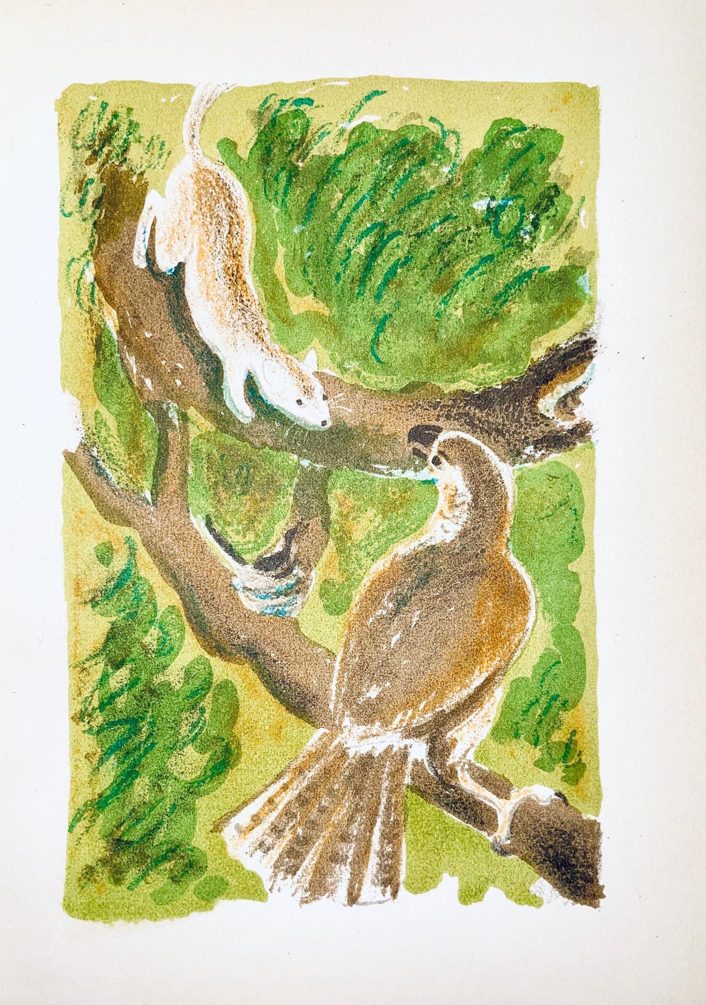 Maurice Mourlot, Composition, De Goupil A Margot, Histoires De Btes, Lithograph