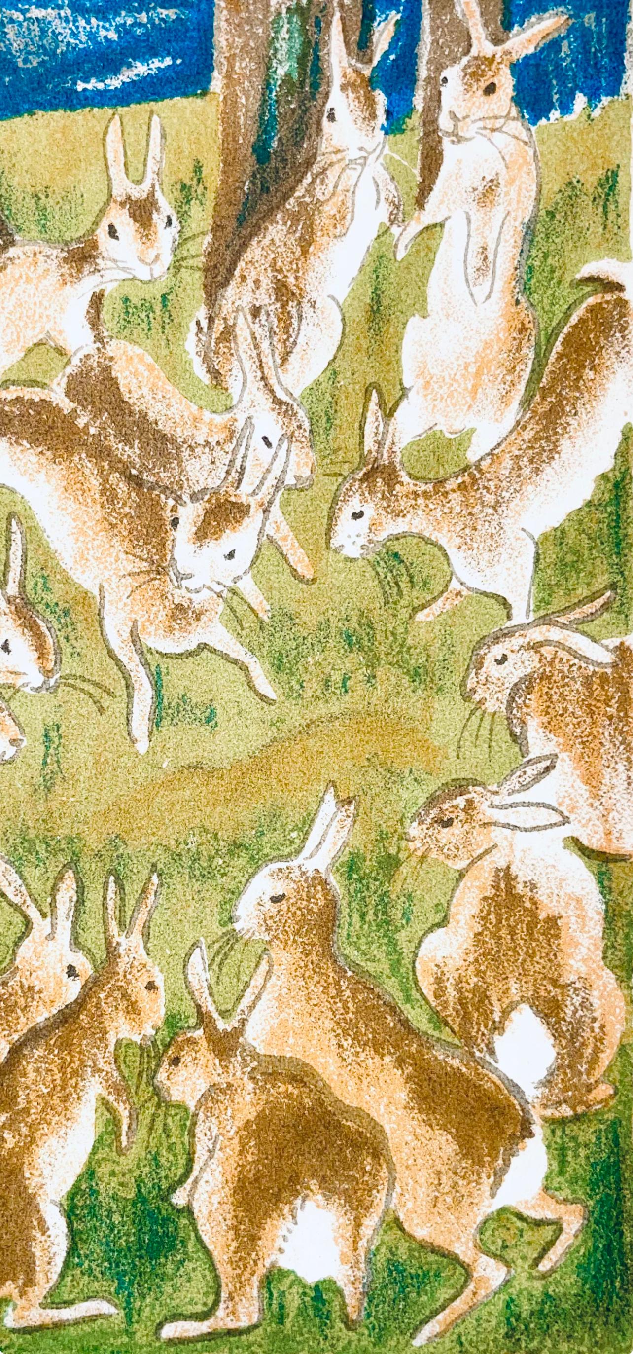 Maurice Mourlot, Composition, De Goupil A Margot, Histoires De Btes, Lithograph