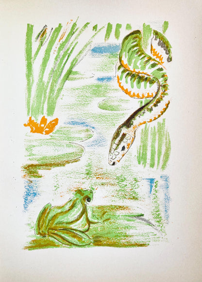 Maurice Mourlot, Composition, De Goupil A Margot, Histoires De Btes, Lithograph