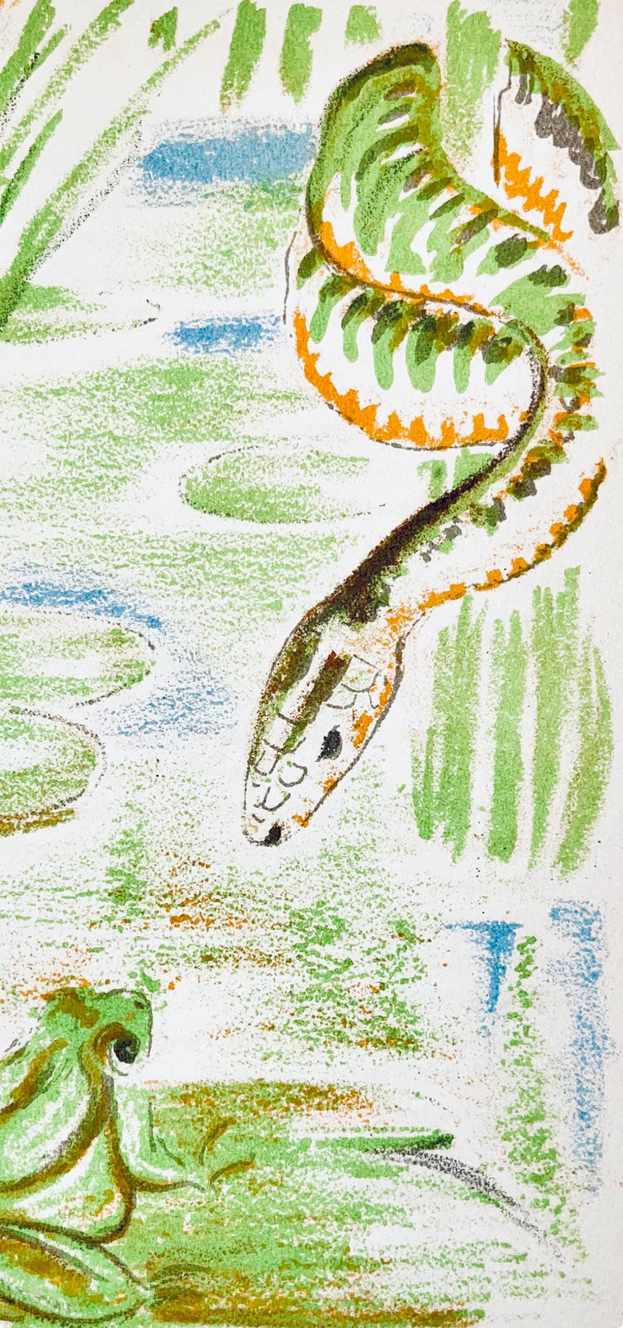 Maurice Mourlot, Composition, De Goupil A Margot, Histoires De Btes, Lithograph