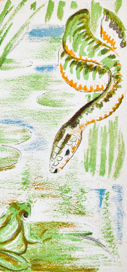 Maurice Mourlot, Composition, De Goupil A Margot, Histoires De Btes, Lithograph