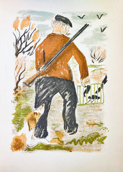 Maurice Mourlot, Composition, De Goupil A Margot, Histoires De Btes, Lithograph