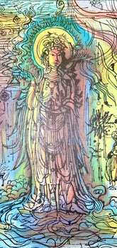 Jean Carzou, Composition, Ce Panorama Du Bouddhisme, Lithograph