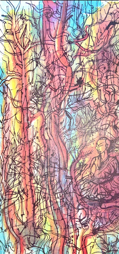 Jean Carzou, Composition, Ce Panorama Du Bouddhisme, Lithograph