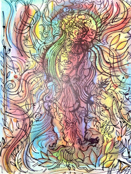 Jean Carzou, Composition, Ce Panorama Du Bouddhisme, Lithograph