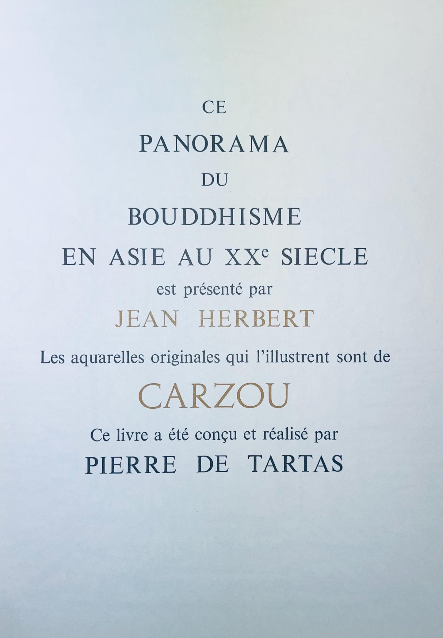 Jean Carzou, Composition, Ce Panorama Du Bouddhisme, Lithograph