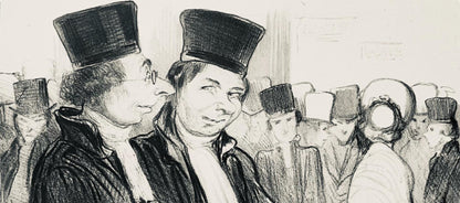 Honor Daumier, Composition, Honor Daumier, Law And Justice, Lithograph