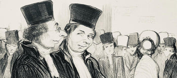 Honor Daumier, Composition, Honor Daumier, Law And Justice, Lithograph