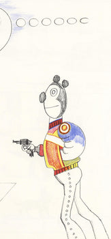 Saul Steinberg, Composition, Derrire Le Miroir, Lithograph