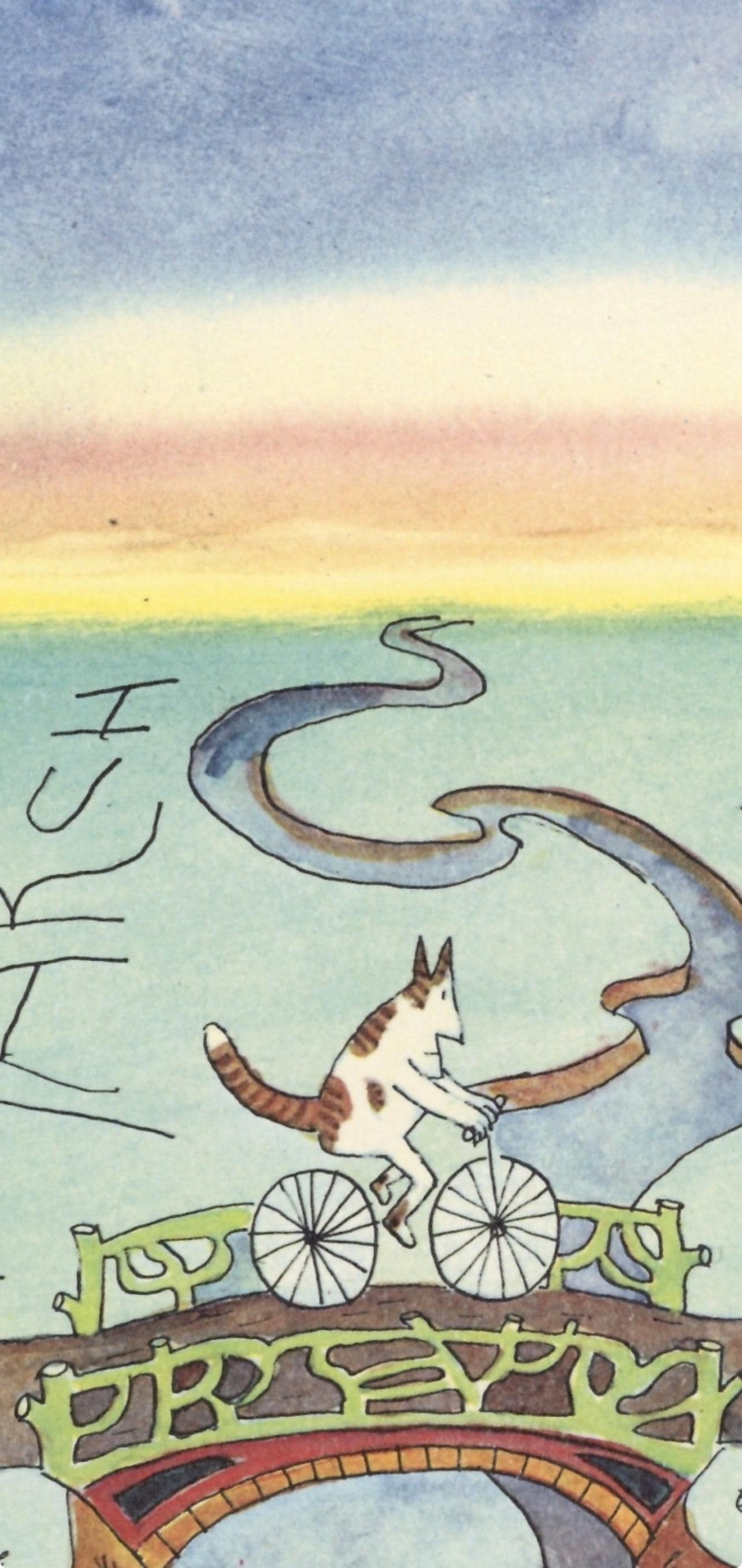 Saul Steinberg, Composition, Derrire Le Miroir, Lithograph