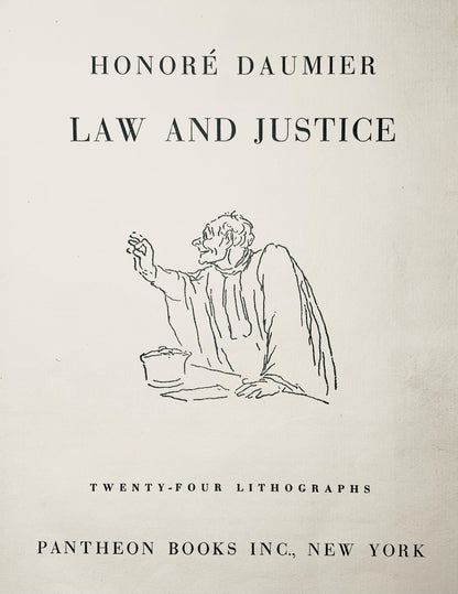 Honor Daumier, Composition, Honor Daumier, Law And Justice, Lithograph
